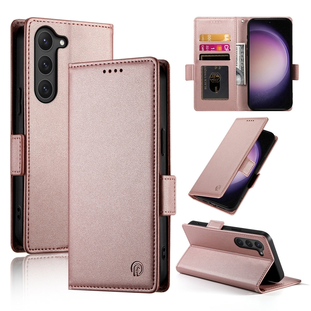 Samsung Galaxy S23 5G Wallet Case - Luxury Magnetic PU Leather Flip Cover with Card Slots, Stand & Shockproof Protection