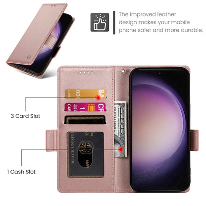 Samsung Galaxy S23 5G Wallet Case - Luxury Magnetic PU Leather Flip Cover with Card Slots, Stand & Shockproof Protection