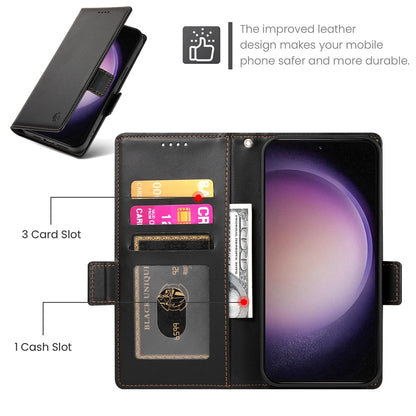 Samsung Galaxy S23 5G Wallet Case - Luxury Magnetic PU Leather Flip Cover with Card Slots, Stand & Shockproof Protection