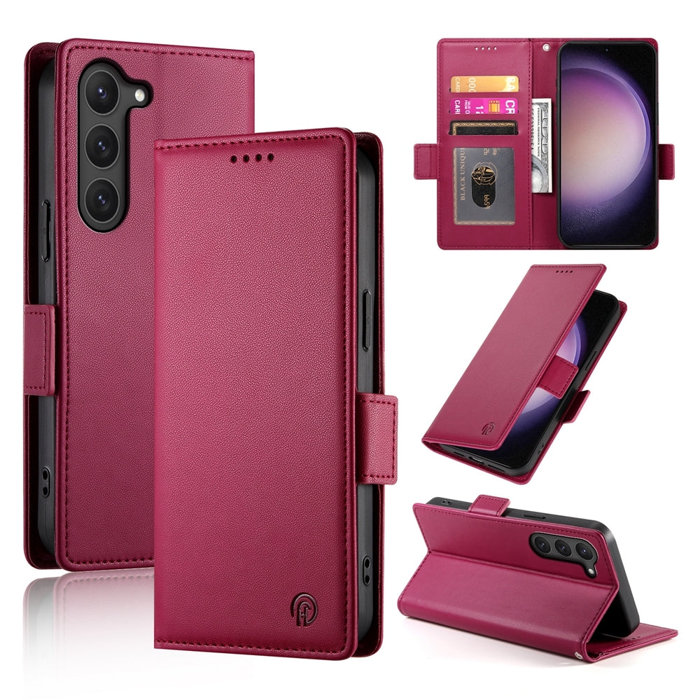 Samsung Galaxy S23 5G Wallet Case - Luxury Magnetic PU Leather Flip Cover with Card Slots, Stand & Shockproof Protection