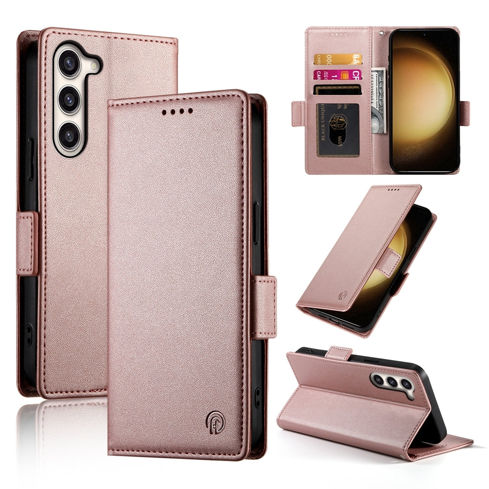 Samsung Galaxy S23+ 5G Wallet Case - Luxury Magnetic PU Leather Flip Cover with Card Slots, Stand & Shockproof Protection