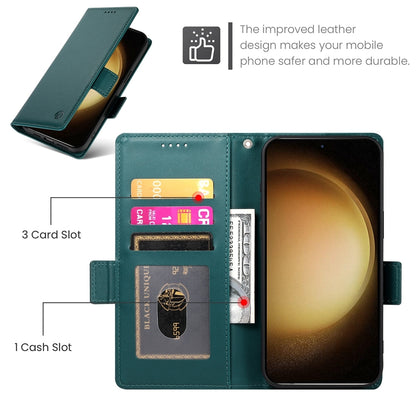 Samsung Galaxy S23+ 5G Wallet Case - Luxury Magnetic PU Leather Flip Cover with Card Slots, Stand & Shockproof Protection