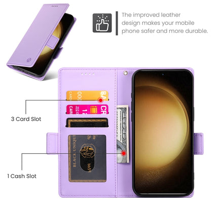 Samsung Galaxy S23+ 5G Wallet Case - Luxury Magnetic PU Leather Flip Cover with Card Slots, Stand & Shockproof Protection