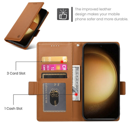 Samsung Galaxy S23+ 5G Wallet Case - Luxury Magnetic PU Leather Flip Cover with Card Slots, Stand & Shockproof Protection