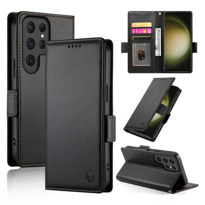 Samsung Galaxy S23 Ultra 5G Wallet Case - Luxury Magnetic PU Leather Flip Cover with Card Slots, Stand & Shockproof Protection