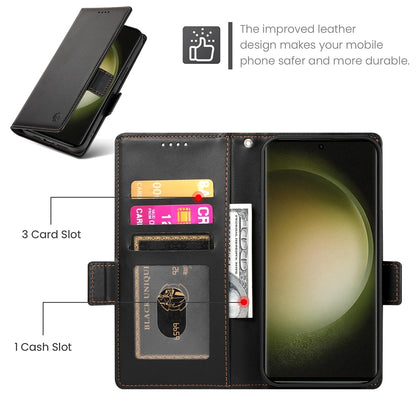 Samsung Galaxy S23 Ultra 5G Wallet Case - Luxury Magnetic PU Leather Flip Cover with Card Slots, Stand & Shockproof Protection