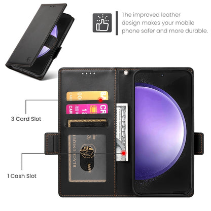Samsung Galaxy S23 FE 5G Wallet Case - Luxury Magnetic PU Leather Flip Cover with Card Slots, Stand & Shockproof Protection