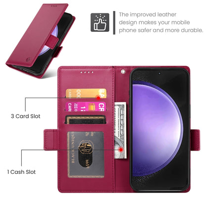 Samsung Galaxy S23 FE 5G Wallet Case - Luxury Magnetic PU Leather Flip Cover with Card Slots, Stand & Shockproof Protection