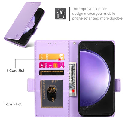 Samsung Galaxy S23 FE 5G Wallet Case - Luxury Magnetic PU Leather Flip Cover with Card Slots, Stand & Shockproof Protection