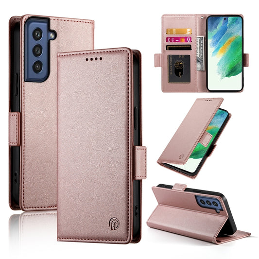 Samsung Galaxy S21 FE 5G Wallet Case - Luxury Magnetic PU Leather Flip Cover with Card Slots, Stand & Shockproof Protection