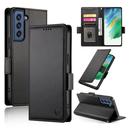 Samsung Galaxy S21 FE 5G Wallet Case - Luxury Magnetic PU Leather Flip Cover with Card Slots, Stand & Shockproof Protection