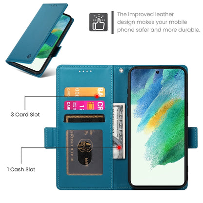 Samsung Galaxy S21 FE 5G Wallet Case - Luxury Magnetic PU Leather Flip Cover with Card Slots, Stand & Shockproof Protection
