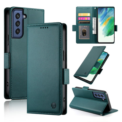 Samsung Galaxy S21 FE 5G Wallet Case - Luxury Magnetic PU Leather Flip Cover with Card Slots, Stand & Shockproof Protection