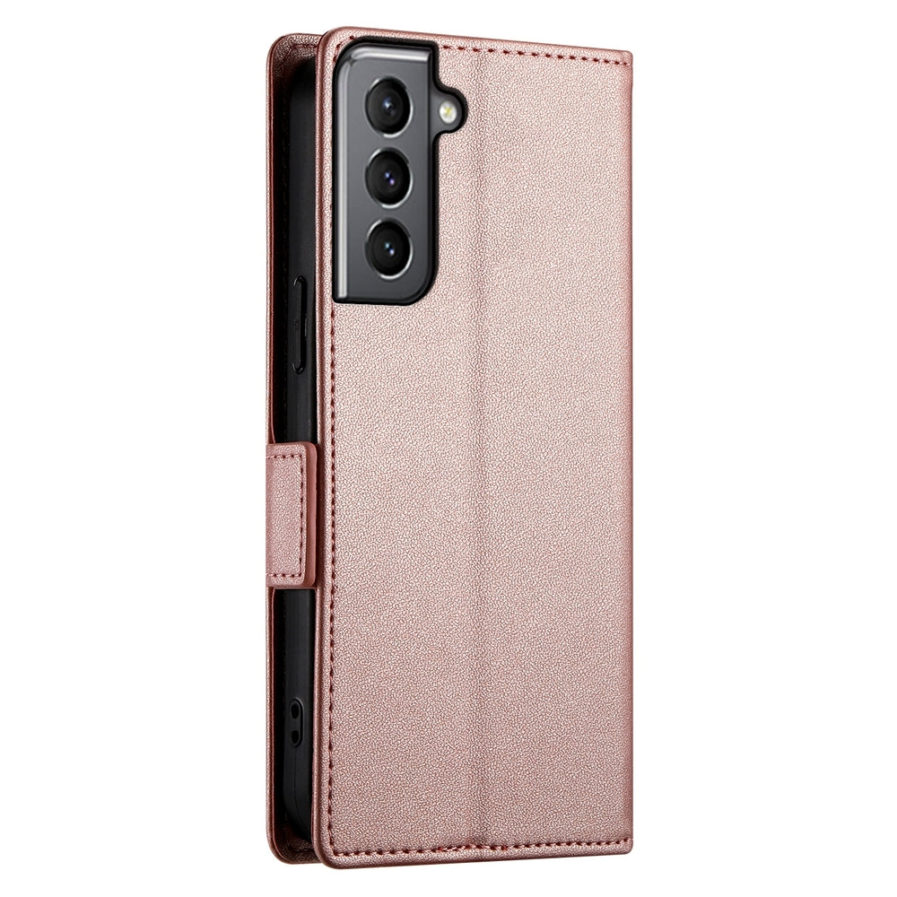 Samsung Galaxy S21 5G Wallet Case - Luxury Magnetic PU Leather Flip Cover with Card Slots, Stand & Shockproof Protection