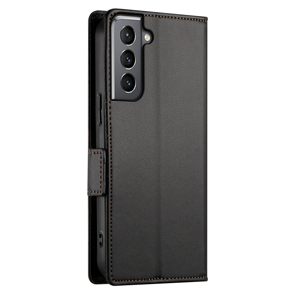 Samsung Galaxy S21 5G Wallet Case - Luxury Magnetic PU Leather Flip Cover with Card Slots, Stand & Shockproof Protection