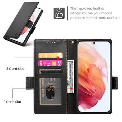 Samsung Galaxy S21 5G Wallet Case - Luxury Magnetic PU Leather Flip Cover with Card Slots, Stand & Shockproof Protection