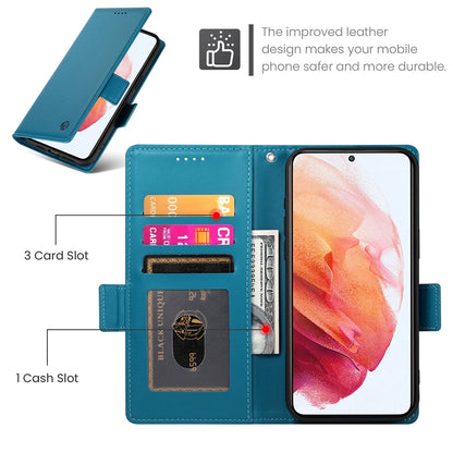 Samsung Galaxy S21 5G Wallet Case - Luxury Magnetic PU Leather Flip Cover with Card Slots, Stand & Shockproof Protection