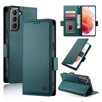 Samsung Galaxy S21 5G Wallet Case - Luxury Magnetic PU Leather Flip Cover with Card Slots, Stand & Shockproof Protection