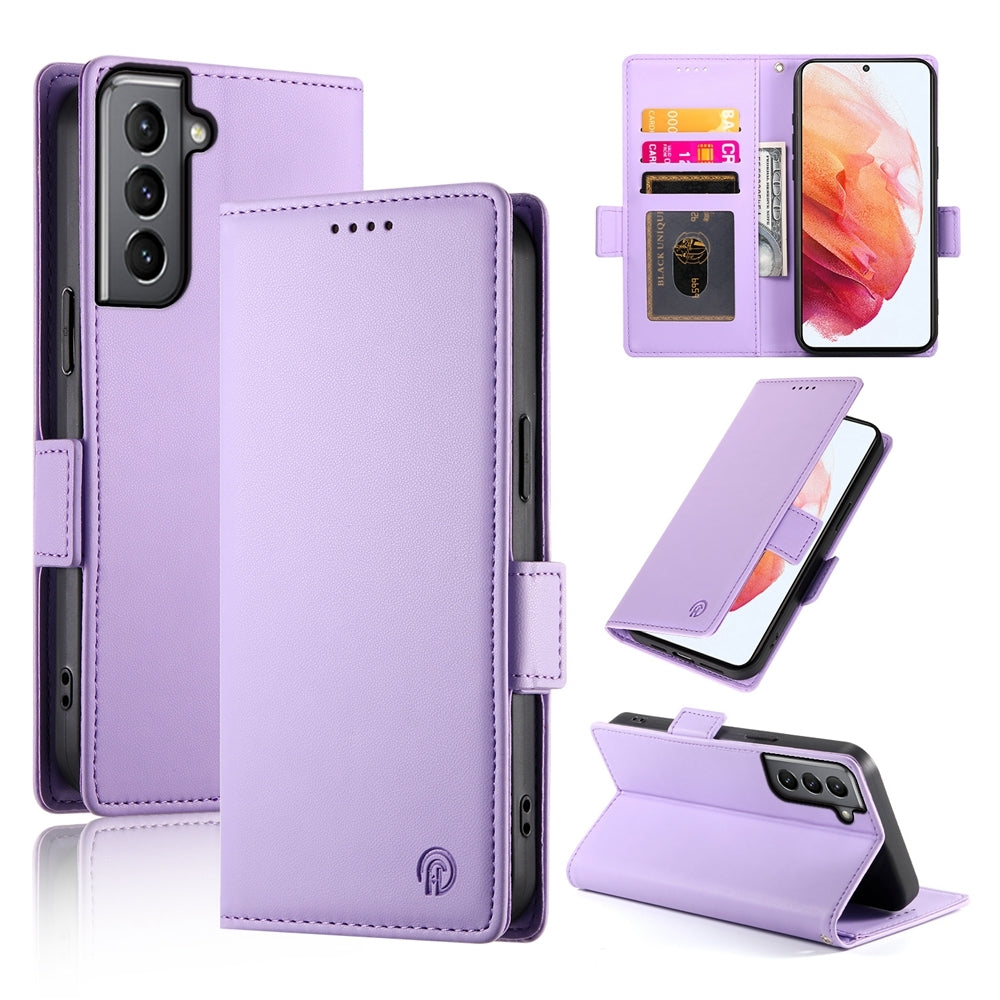 Samsung Galaxy S21 5G Wallet Case - Luxury Magnetic PU Leather Flip Cover with Card Slots, Stand & Shockproof Protection