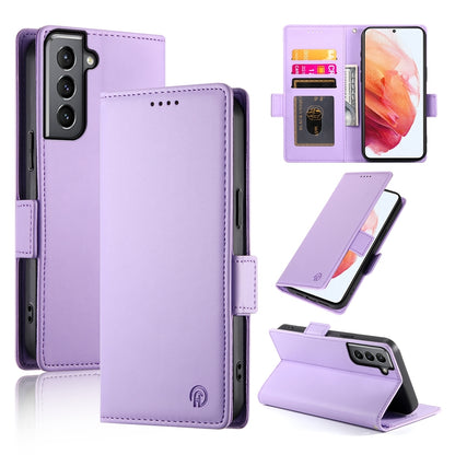 Samsung Galaxy S21 5G Wallet Case - Luxury Magnetic PU Leather Flip Cover with Card Slots, Stand & Shockproof Protection