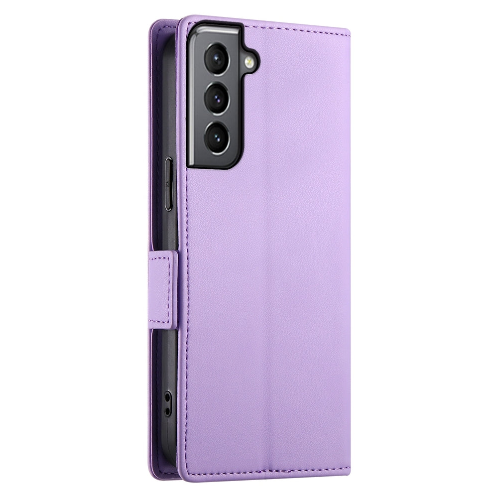 Samsung Galaxy S21 5G Wallet Case - Luxury Magnetic PU Leather Flip Cover with Card Slots, Stand & Shockproof Protection