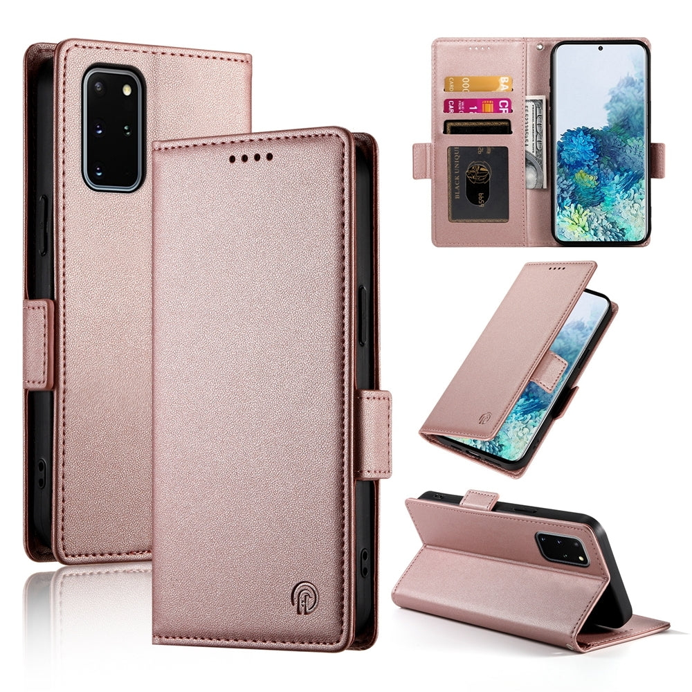 Samsung Galaxy S20+ 5G Wallet Case - Luxury Magnetic PU Leather Flip Cover with Card Slots, Stand & Shockproof Protection