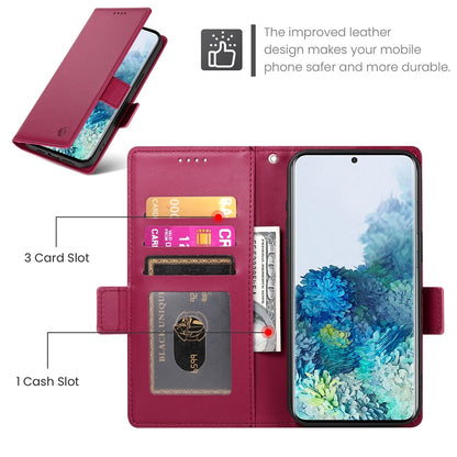 Samsung Galaxy S20+ 5G Wallet Case - Luxury Magnetic PU Leather Flip Cover with Card Slots, Stand & Shockproof Protection