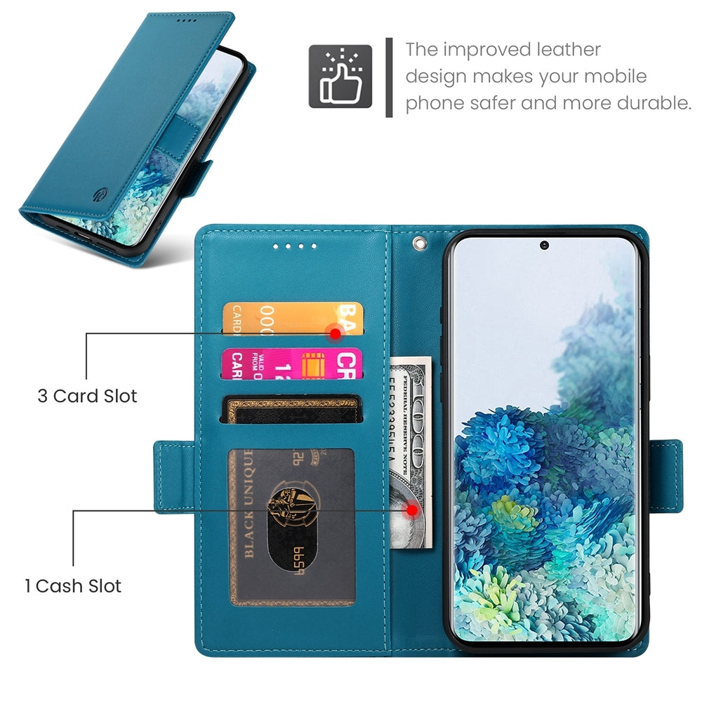 Samsung Galaxy S20+ 5G Wallet Case - Luxury Magnetic PU Leather Flip Cover with Card Slots, Stand & Shockproof Protection