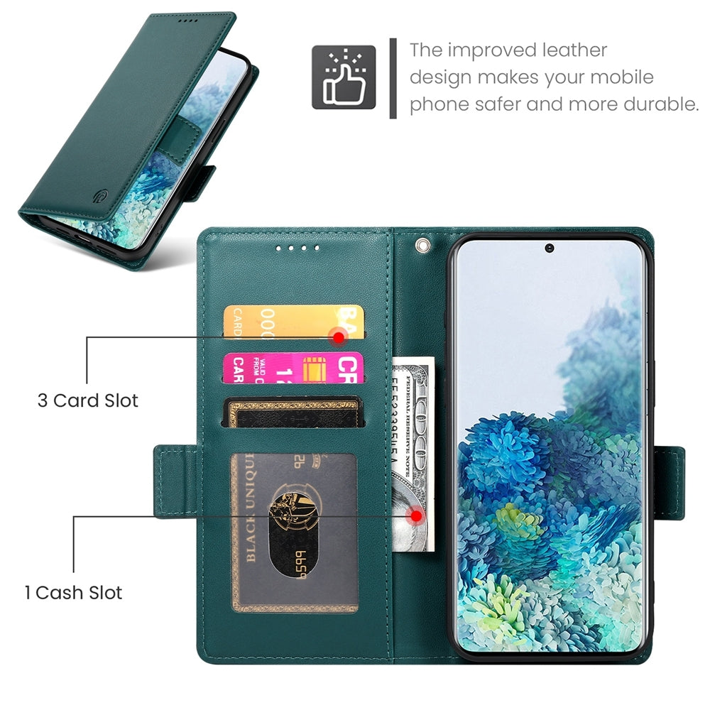 Samsung Galaxy S20+ 5G Wallet Case - Luxury Magnetic PU Leather Flip Cover with Card Slots, Stand & Shockproof Protection