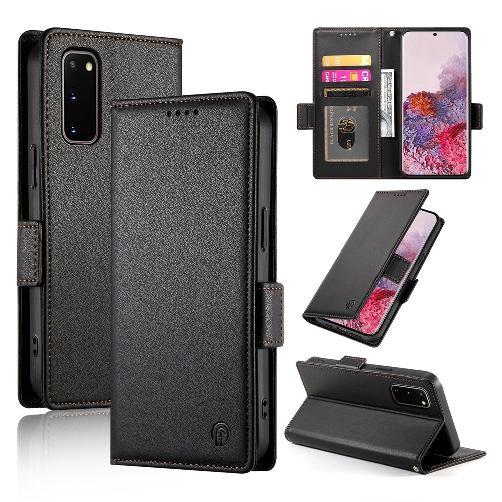 Samsung Galaxy S20 5G Wallet Case - Luxury Magnetic PU Leather Flip Cover with Card Slots, Stand & Shockproof Protection