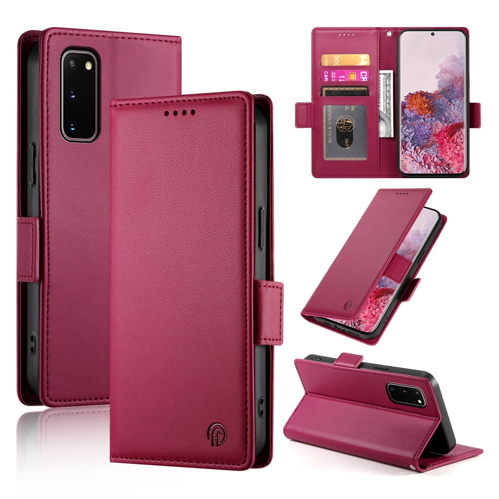 Samsung Galaxy S20 5G Wallet Case - Luxury Magnetic PU Leather Flip Cover with Card Slots, Stand & Shockproof Protection