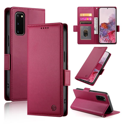 Samsung Galaxy S20 5G Wallet Case - Luxury Magnetic PU Leather Flip Cover with Card Slots, Stand & Shockproof Protection