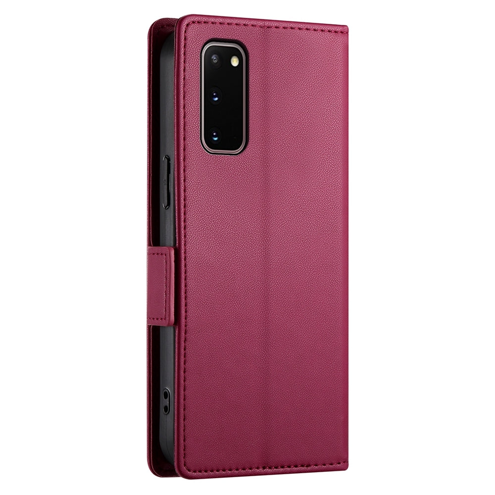 Samsung Galaxy S20 5G Wallet Case - Luxury Magnetic PU Leather Flip Cover with Card Slots, Stand & Shockproof Protection