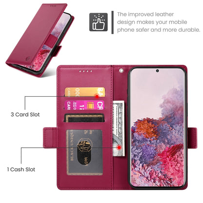 Samsung Galaxy S20 5G Wallet Case - Luxury Magnetic PU Leather Flip Cover with Card Slots, Stand & Shockproof Protection