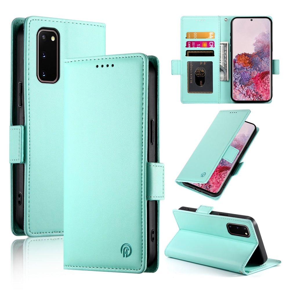 Samsung Galaxy S20 5G Wallet Case - Luxury Magnetic PU Leather Flip Cover with Card Slots, Stand & Shockproof Protection