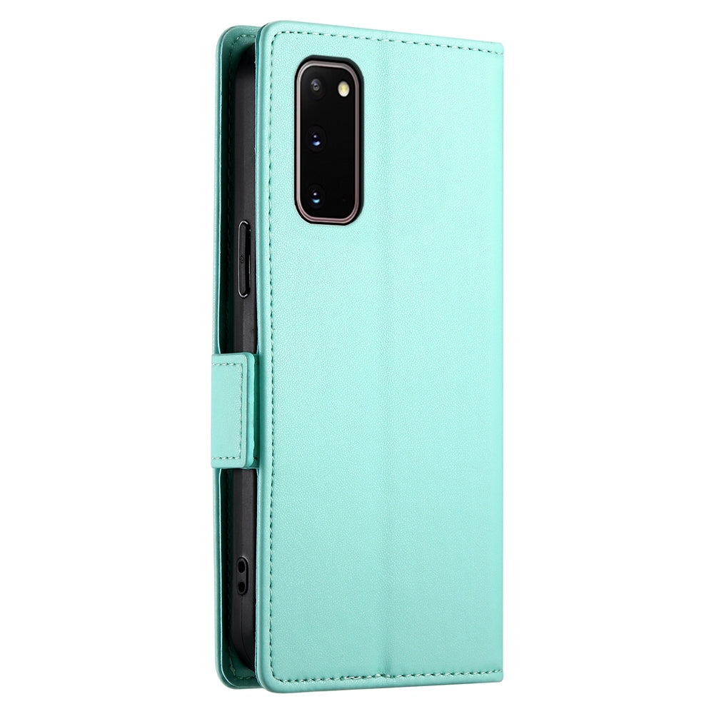 Samsung Galaxy S20 5G Wallet Case - Luxury Magnetic PU Leather Flip Cover with Card Slots, Stand & Shockproof Protection