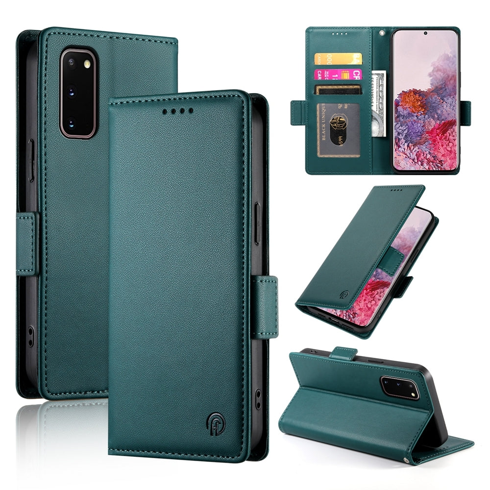 Samsung Galaxy S20 5G Wallet Case - Luxury Magnetic PU Leather Flip Cover with Card Slots, Stand & Shockproof Protection