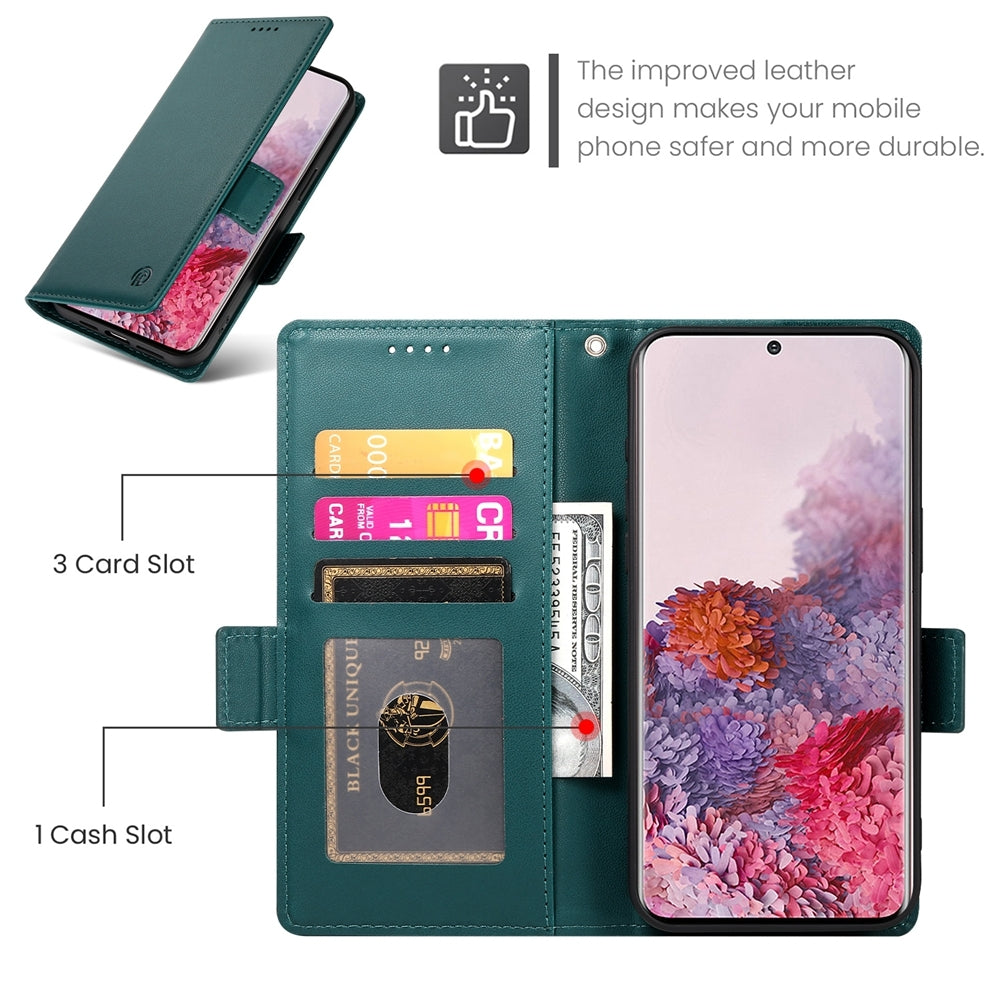Samsung Galaxy S20 5G Wallet Case - Luxury Magnetic PU Leather Flip Cover with Card Slots, Stand & Shockproof Protection