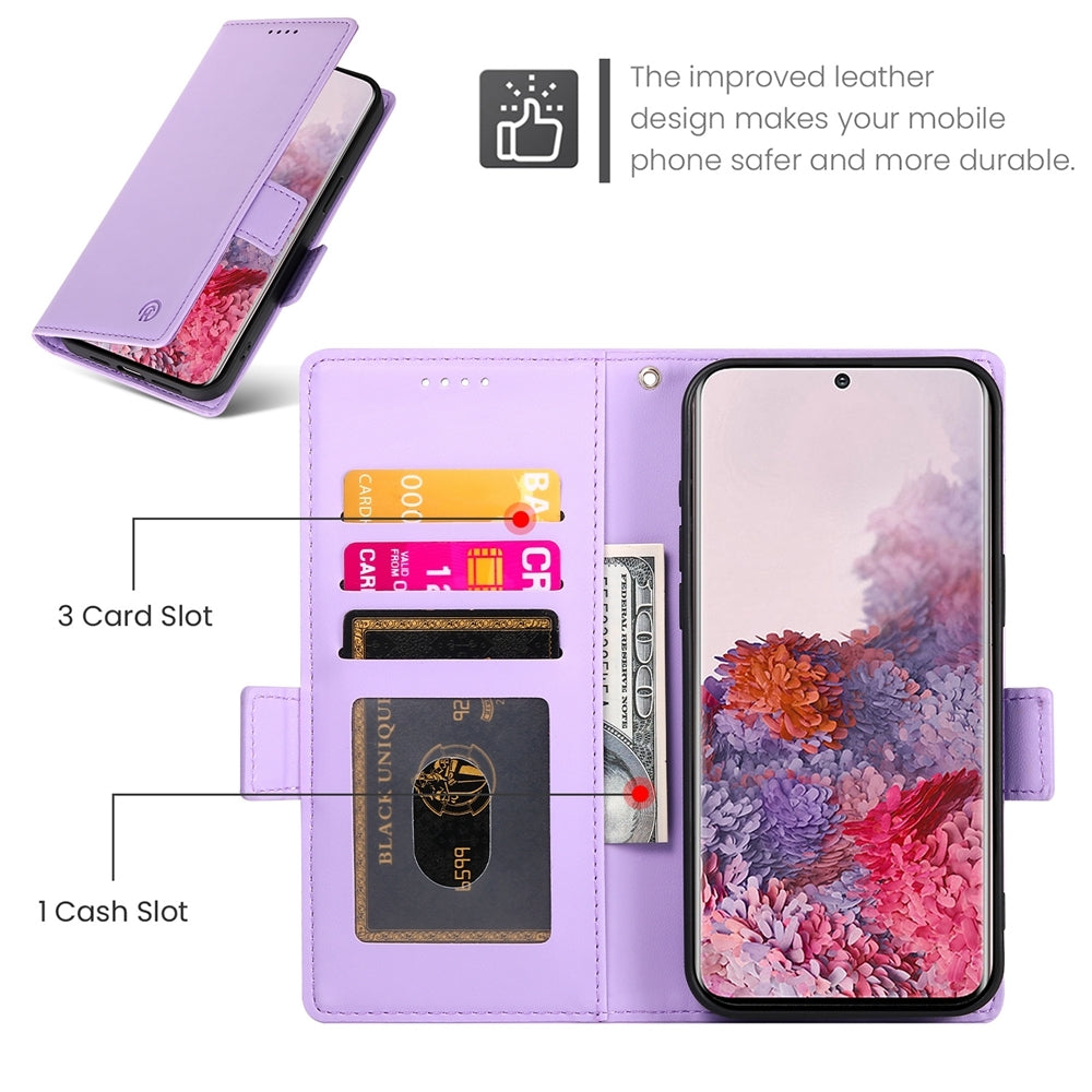 Samsung Galaxy S20 5G Wallet Case - Luxury Magnetic PU Leather Flip Cover with Card Slots, Stand & Shockproof Protection