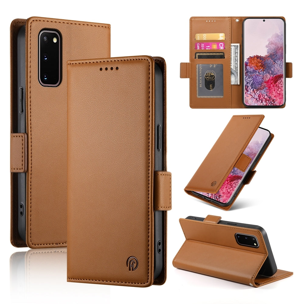 Samsung Galaxy S20 5G Wallet Case - Luxury Magnetic PU Leather Flip Cover with Card Slots, Stand & Shockproof Protection