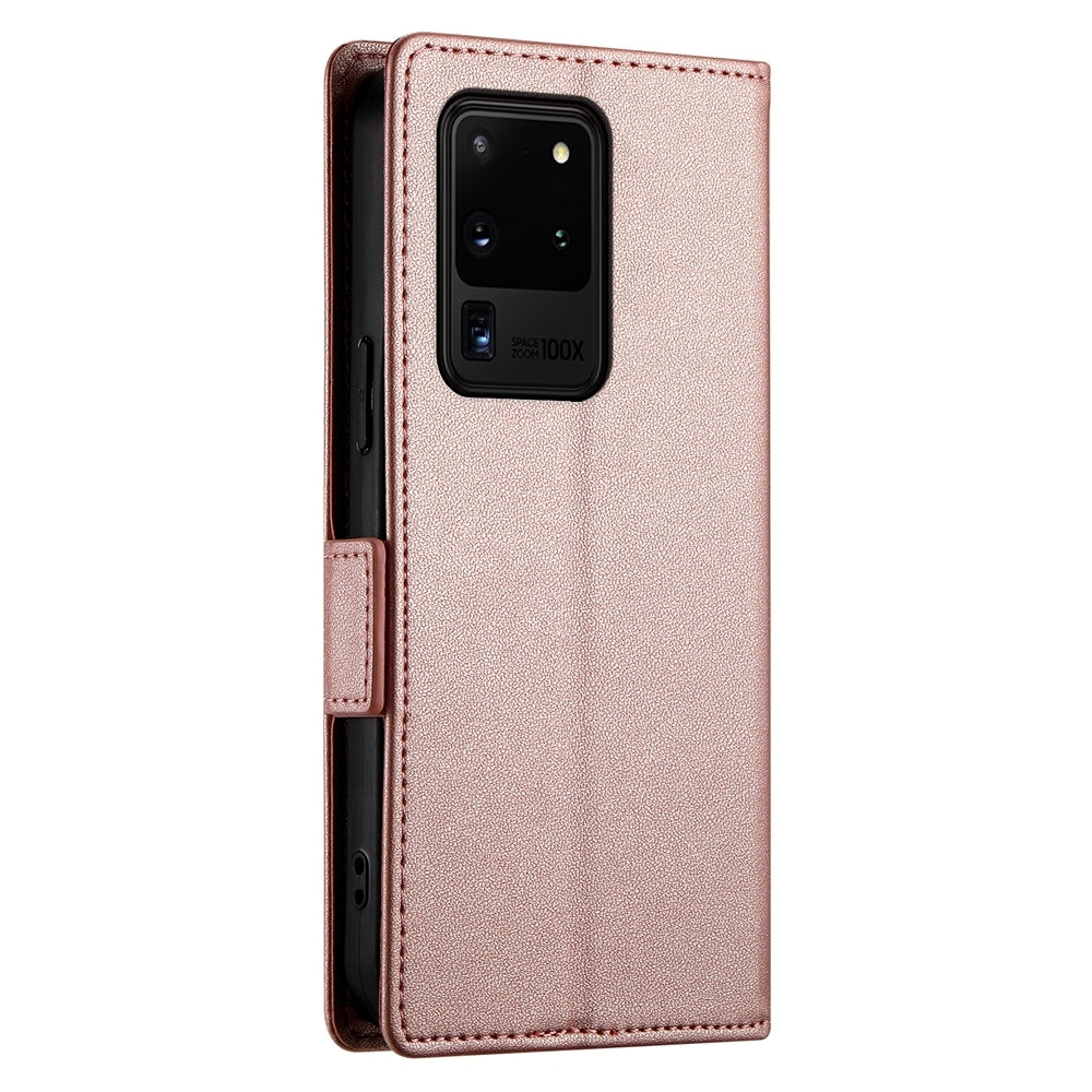 Samsung Galaxy S20 Ultra 5G Wallet Case - Luxury Magnetic PU Leather Flip Cover with Card Slots, Stand & Shockproof Protection