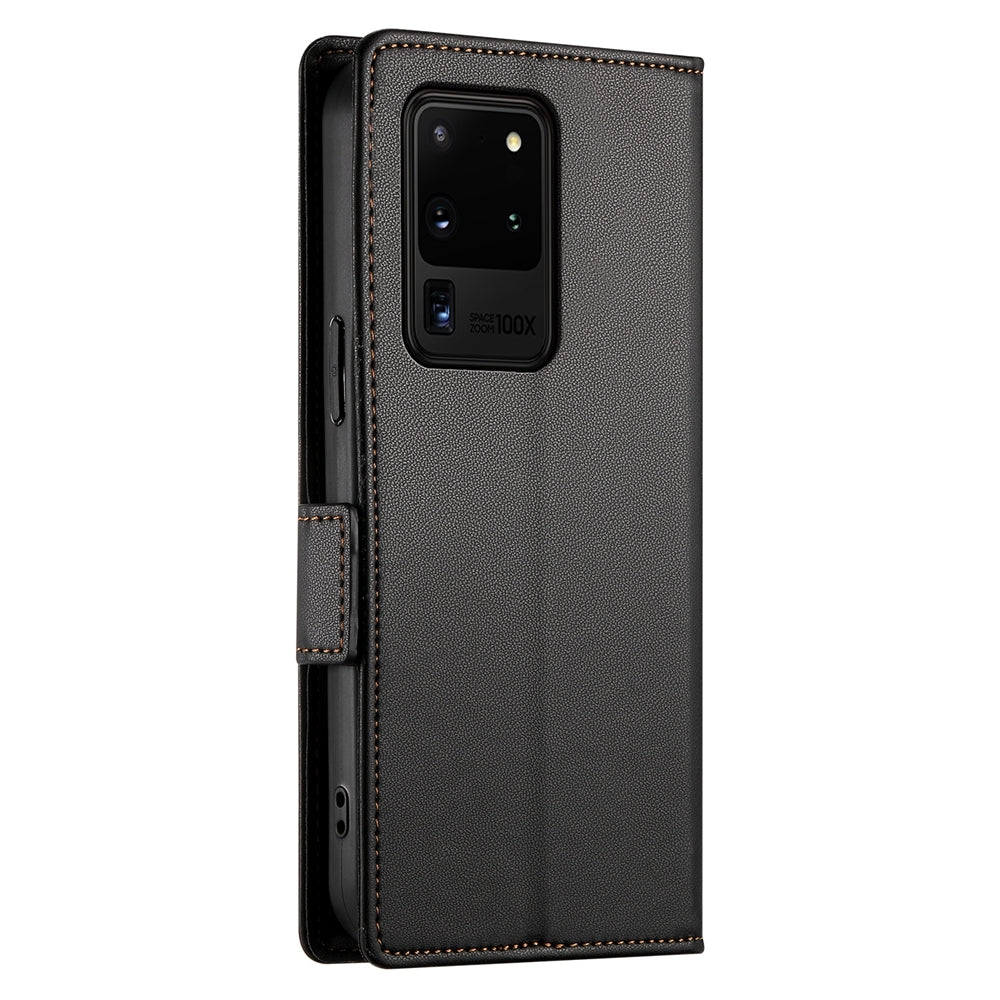 Samsung Galaxy S20 Ultra 5G Wallet Case - Luxury Magnetic PU Leather Flip Cover with Card Slots, Stand & Shockproof Protection