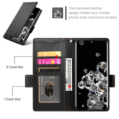 Samsung Galaxy S20 Ultra 5G Wallet Case - Luxury Magnetic PU Leather Flip Cover with Card Slots, Stand & Shockproof Protection