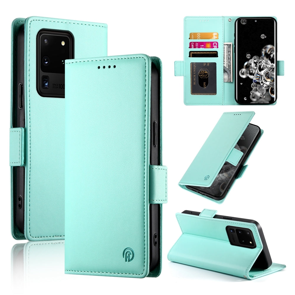 Samsung Galaxy S20 Ultra 5G Wallet Case - Luxury Magnetic PU Leather Flip Cover with Card Slots, Stand & Shockproof Protection