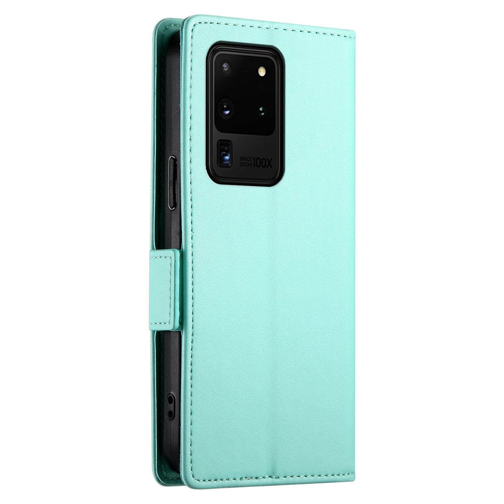 Samsung Galaxy S20 Ultra 5G Wallet Case - Luxury Magnetic PU Leather Flip Cover with Card Slots, Stand & Shockproof Protection
