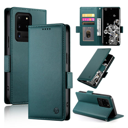 Samsung Galaxy S20 Ultra 5G Wallet Case - Luxury Magnetic PU Leather Flip Cover with Card Slots, Stand & Shockproof Protection
