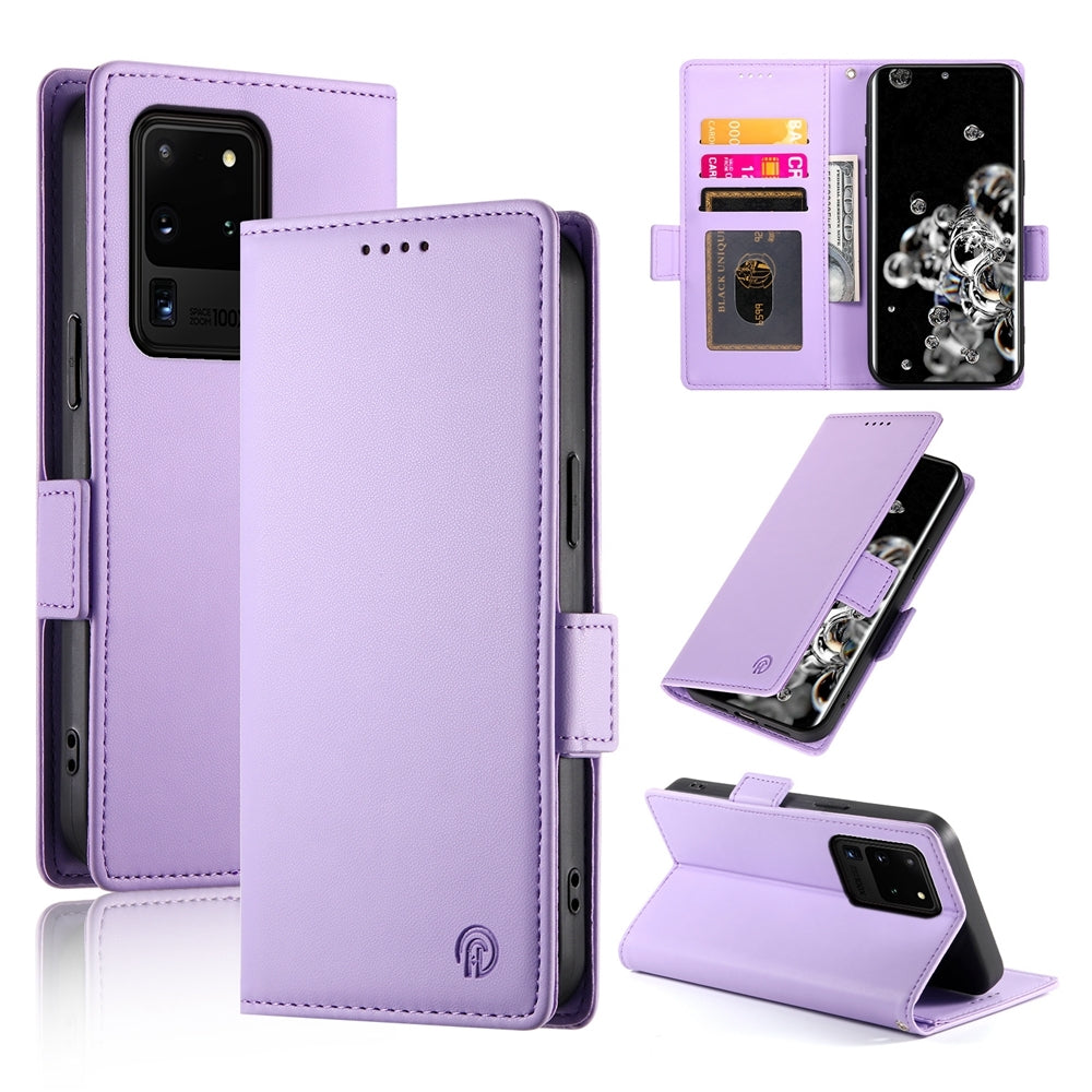 Samsung Galaxy S20 Ultra 5G Wallet Case - Luxury Magnetic PU Leather Flip Cover with Card Slots, Stand & Shockproof Protection