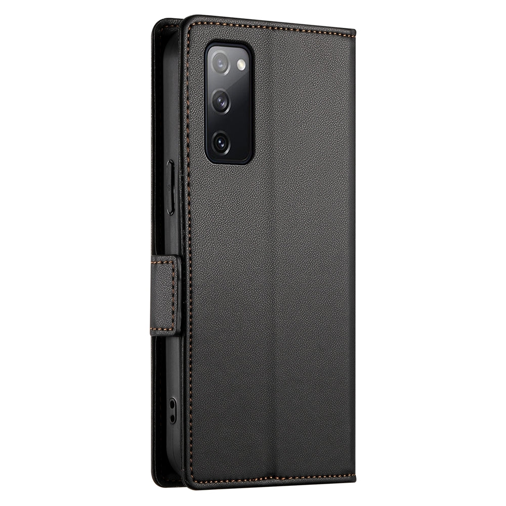 Samsung Galaxy S20 FE 5G Wallet Case - Luxury Magnetic PU Leather Flip Cover with Card Slots, Stand & Shockproof Protection