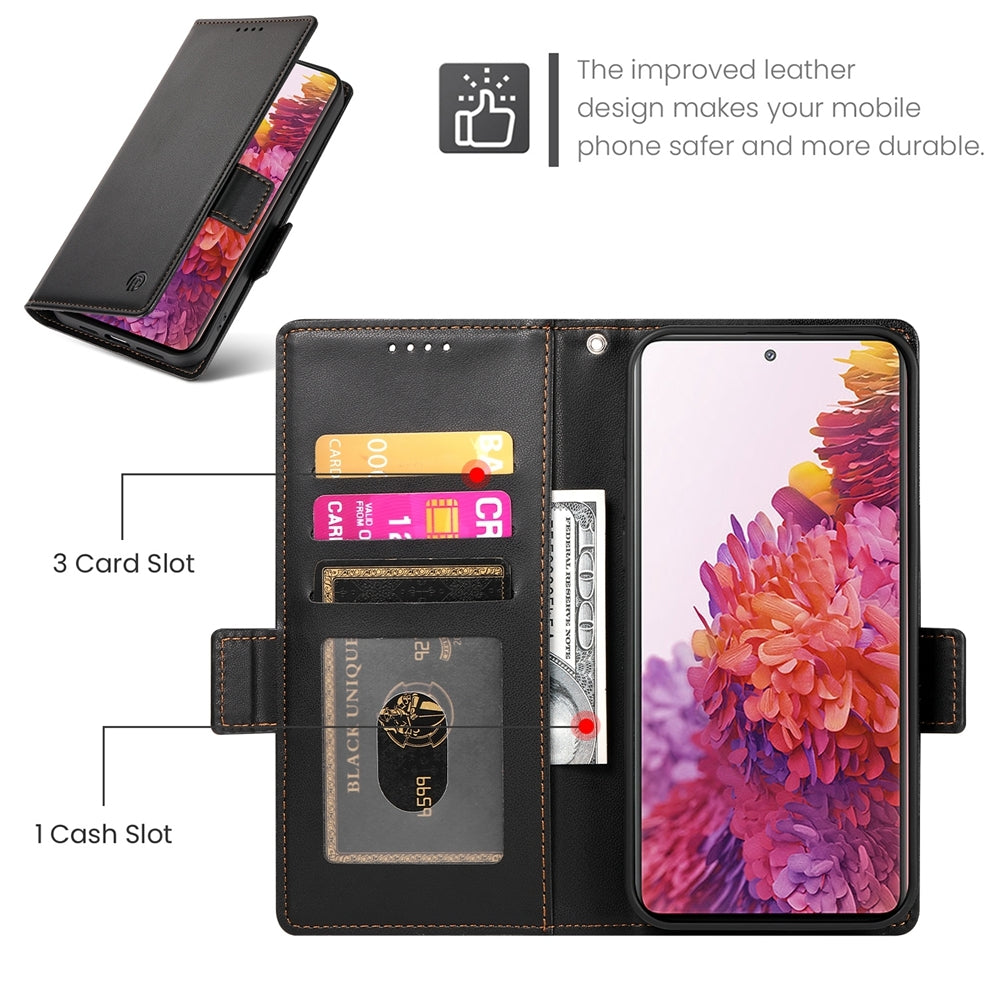 Samsung Galaxy S20 FE 5G Wallet Case - Luxury Magnetic PU Leather Flip Cover with Card Slots, Stand & Shockproof Protection