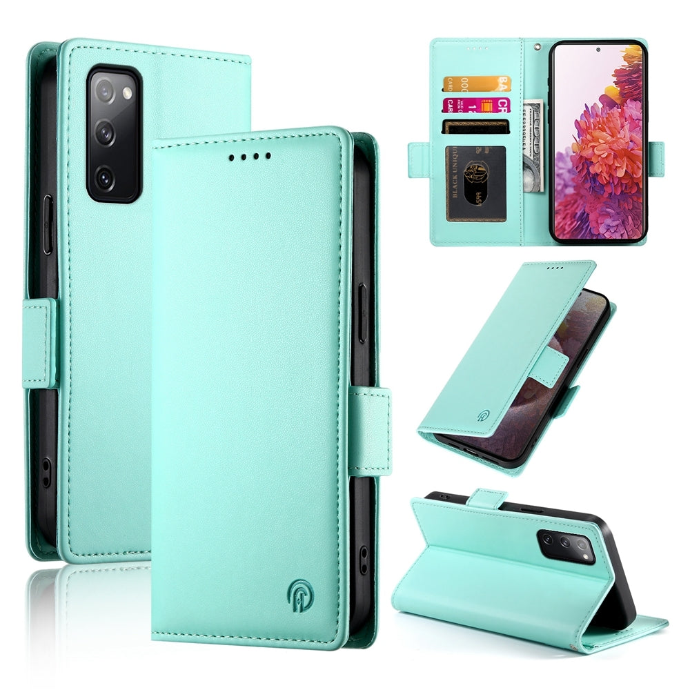 Samsung Galaxy S20 FE 5G Wallet Case - Luxury Magnetic PU Leather Flip Cover with Card Slots, Stand & Shockproof Protection